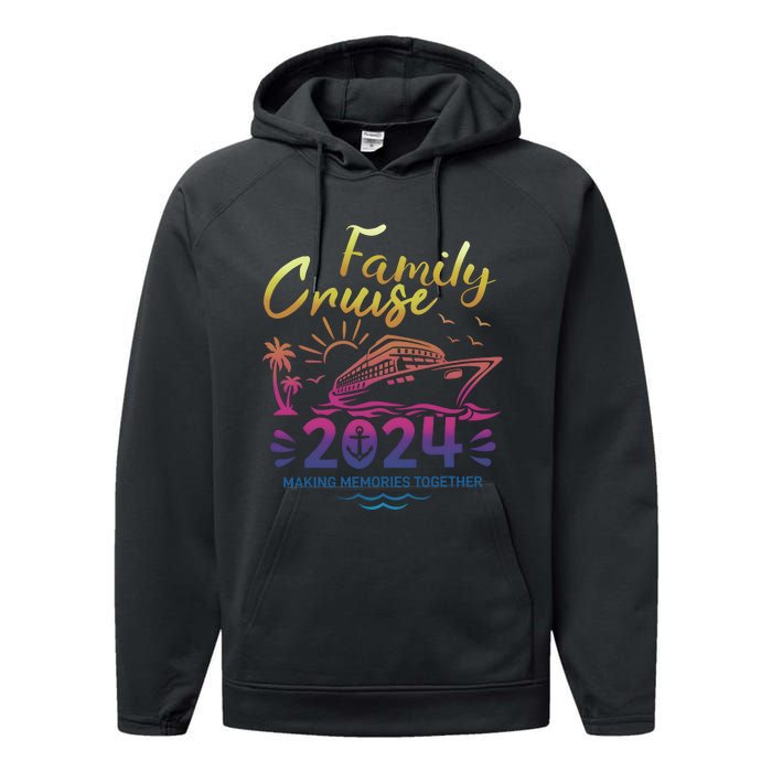 Cruise Family 2024 Making Memories Together Matching Family Performance Fleece Hoodie