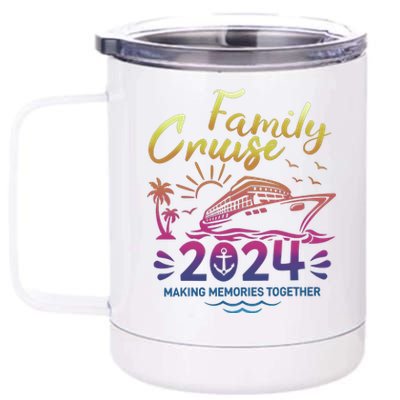 Cruise Family 2024 Making Memories Together Matching Family 12 oz Stainless Steel Tumbler Cup