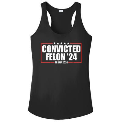 Convicted Felon 24 Trump 2024 Ladies PosiCharge Competitor Racerback Tank