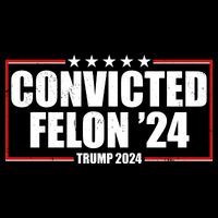 Convicted Felon 24 Trump 2024 Wool Snapback Cap