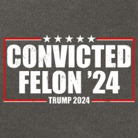 Convicted Felon 24 Trump 2024 Cotton Canvas Backpack