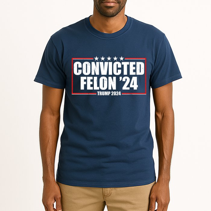 Convicted Felon 24 Trump 2024 Tall T-Shirt