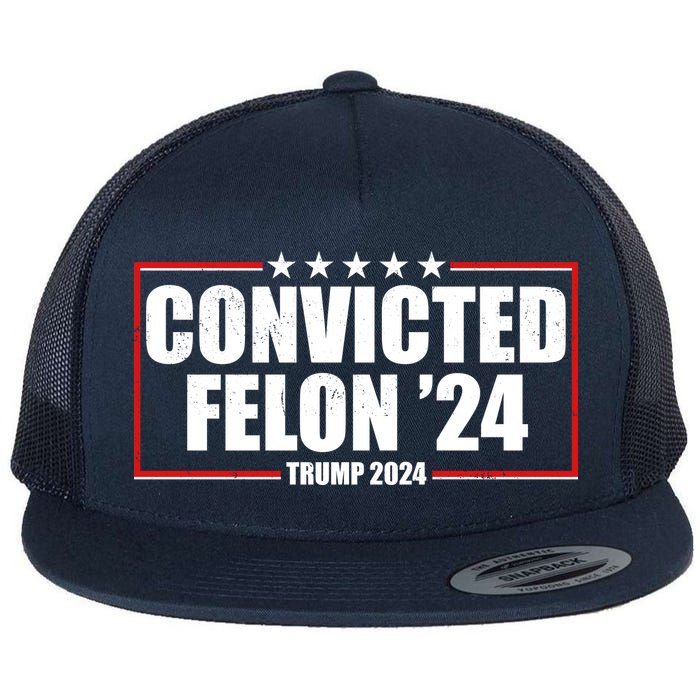 Convicted Felon 24 Trump 2024 Flatbill Hat