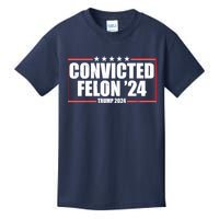 Convicted Felon 24 Trump 2024 Kids T-Shirt