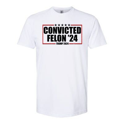 Convicted Felon 24 Trump 2024 Softstyle® CVC T-Shirt