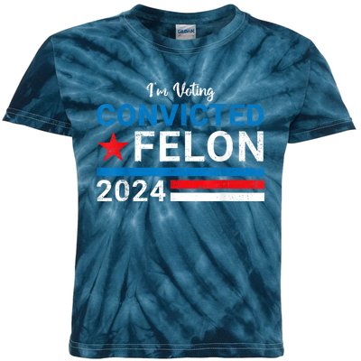 Convicted Felon 2024 Kids Tie-Dye T-Shirt