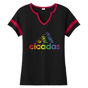 Cicada Fest 2024 Broods Xix & Xiii Love Ladies Halftime Notch Neck Tee