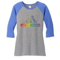 Cicada Fest 2024 Broods Xix & Xiii Love Women's Tri-Blend 3/4-Sleeve Raglan Shirt