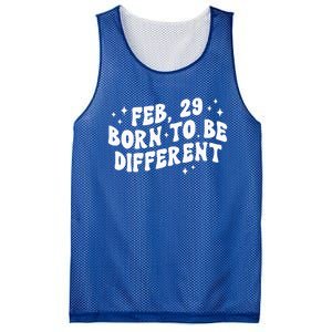 Cute Feb 29 Born To Be Different Leap Day Birthday Leap Year Mesh Reversible Basketball Jersey Tank