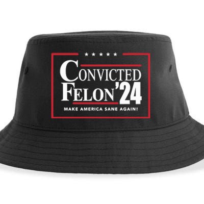 Convicted Felon 24 Make America Sane Again Sustainable Bucket Hat