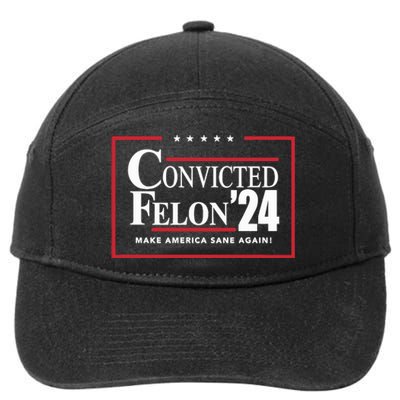 Convicted Felon 24 Make America Sane Again 7-Panel Snapback Hat