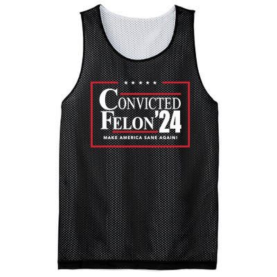 Convicted Felon 24 Make America Sane Again Mesh Reversible Basketball Jersey Tank