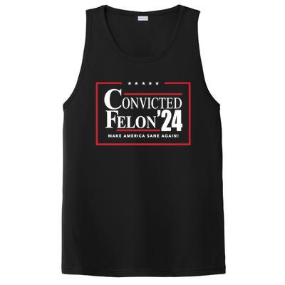 Convicted Felon 24 Make America Sane Again PosiCharge Competitor Tank