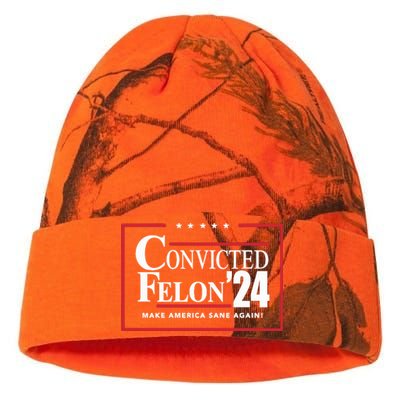 Convicted Felon 24 Make America Sane Again Kati Licensed 12" Camo Beanie