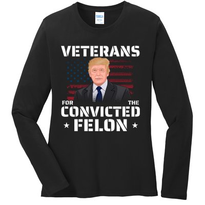 Convicted Felon 2024 Ladies Long Sleeve Shirt