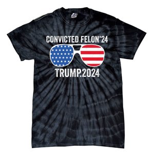 Convicted Felon 24 Trump 2024 Tie-Dye T-Shirt