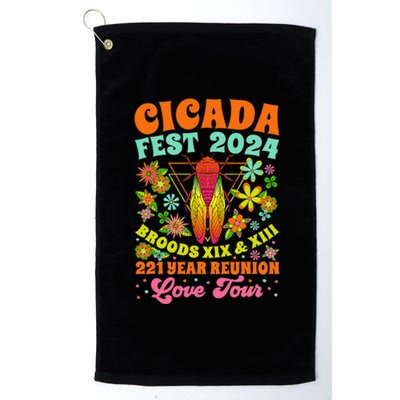 Cicada Fest 2024 Reunion Invasion Brood Xiii Xix Platinum Collection Golf Towel