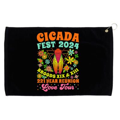 Cicada Fest 2024 Reunion Invasion Brood Xiii Xix Grommeted Golf Towel