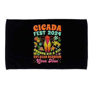 Cicada Fest 2024 Reunion Invasion Brood Xiii Xix Microfiber Hand Towel