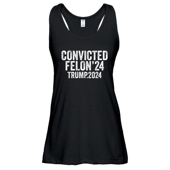 Convicted Felon 24 Trump 2024 Ladies Essential Flowy Tank