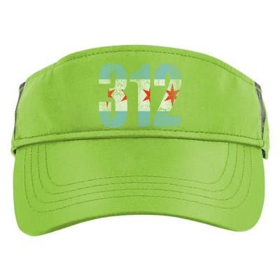 Chicago Flag 312 Adult Drive Performance Visor