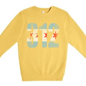 Chicago Flag 312 Premium Crewneck Sweatshirt