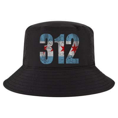 Chicago Flag 312 Cool Comfort Performance Bucket Hat