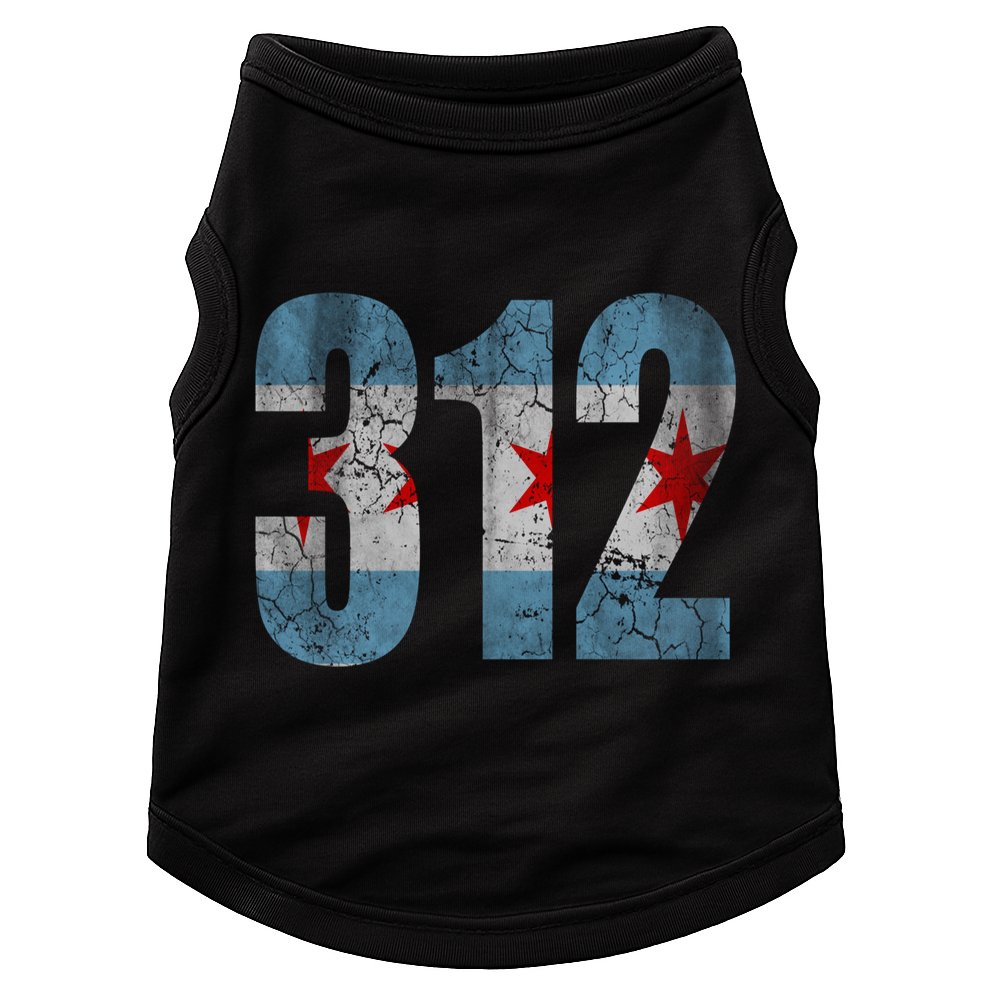 Chicago Flag 312 Doggie Tank