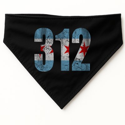 Chicago Flag 312 USA-Made Doggie Bandana