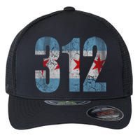 Chicago Flag 312 Flexfit Unipanel Trucker Cap