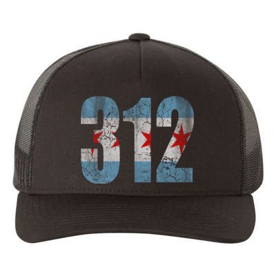 Chicago Flag 312 Yupoong Adult 5-Panel Trucker Hat