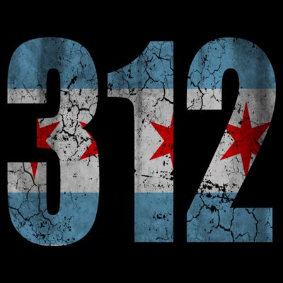 Chicago Flag 312 T-Shirt