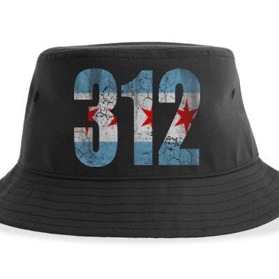 Chicago Flag 312 Sustainable Bucket Hat