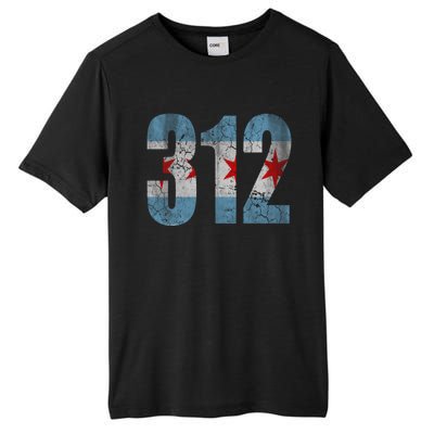 Chicago Flag 312 Tall Fusion ChromaSoft Performance T-Shirt