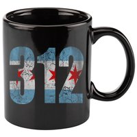 Chicago Flag 312 11oz C Handle Ceramic Mug
