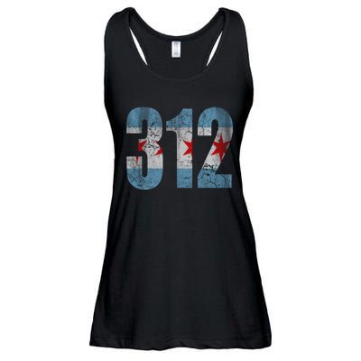 Chicago Flag 312 Ladies Essential Flowy Tank