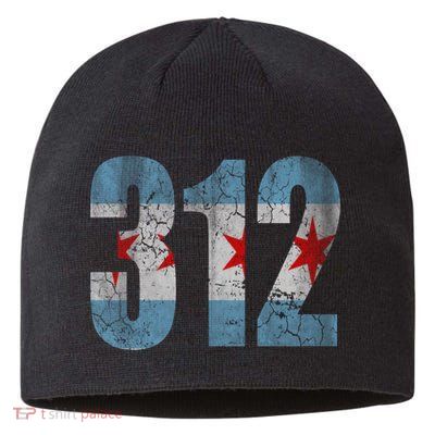 Chicago Flag 312 Sustainable Beanie
