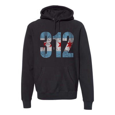 Chicago Flag 312 Premium Hoodie