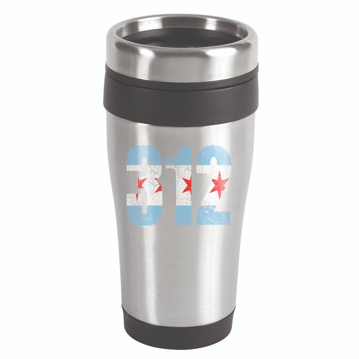Chicago Flag 312 16oz Travel Tumbler