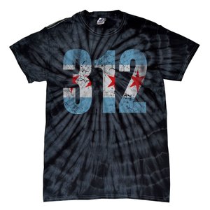 Chicago Flag 312 Tie-Dye T-Shirt