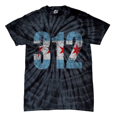Chicago Flag 312 Tie-Dye T-Shirt