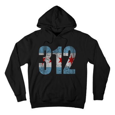 Chicago Flag 312 Tall Hoodie