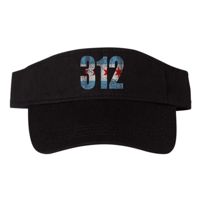 Chicago Flag 312 Valucap Bio-Washed Visor