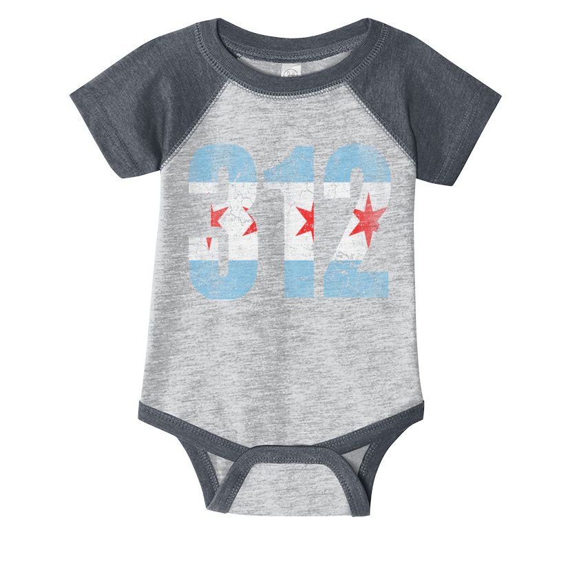 Chicago Flag 312 Infant Baby Jersey Bodysuit