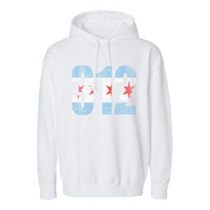 Chicago Flag 312 Garment-Dyed Fleece Hoodie