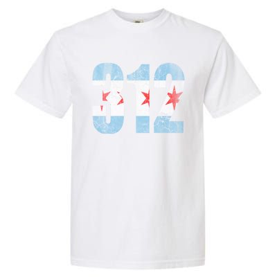 Chicago Flag 312 Garment-Dyed Heavyweight T-Shirt