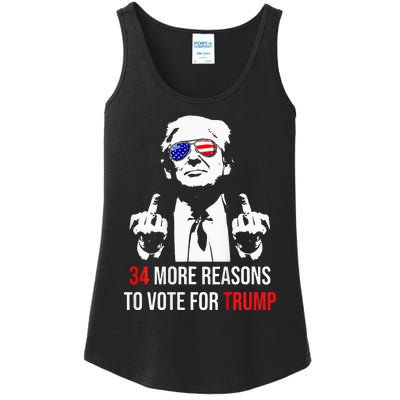 Convicted Felon 34 More Reasons To Vote For Trump Ladies Essential Tank