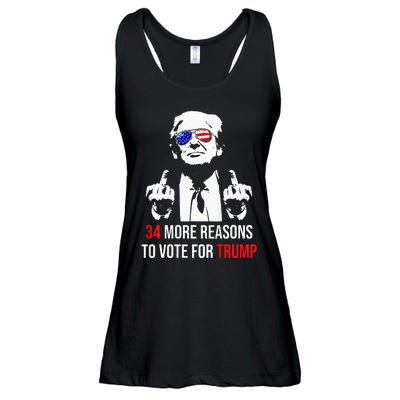 Convicted Felon 34 More Reasons To Vote For Trump Ladies Essential Flowy Tank