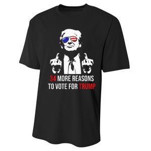 Convicted Felon 34 More Reasons To Vote For Trump Performance Sprint T-Shirt