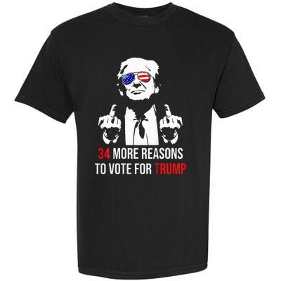 Convicted Felon 34 More Reasons To Vote For Trump Garment-Dyed Heavyweight T-Shirt